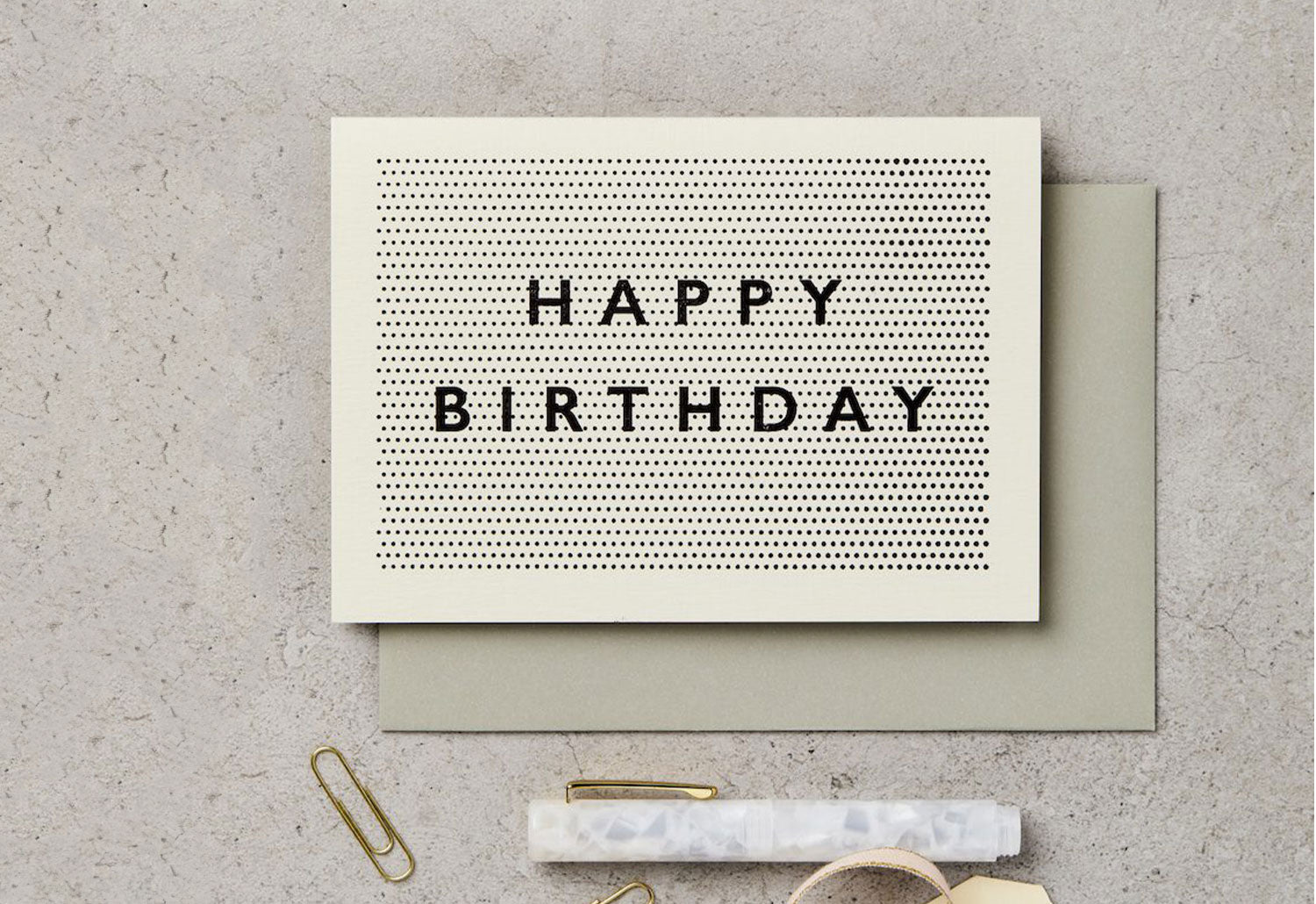 Katie Leamon Pin Point Happy Birthday Card | twentytwentyone