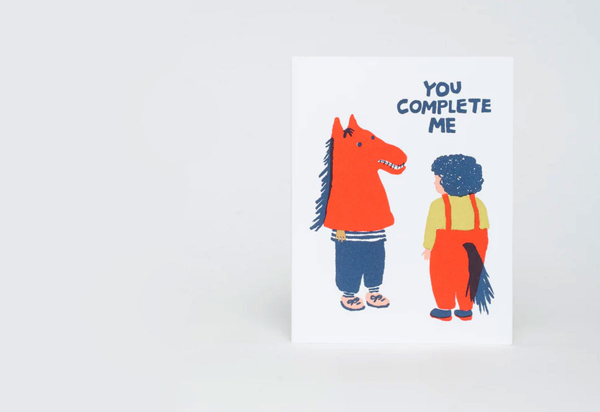 You Complete Me Card, Egg press